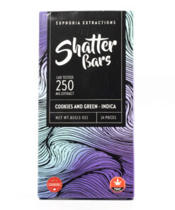 Indica Cookies & Green Shatter Bar (Euphoria Extractions)